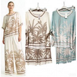 Костюм женский, Сатен 1 шт (оверсайз) AV4854_110418