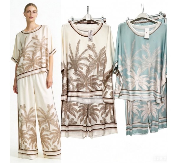 Костюм жіночий, Сатен 1 шт (оверсайз) AV4854_110418