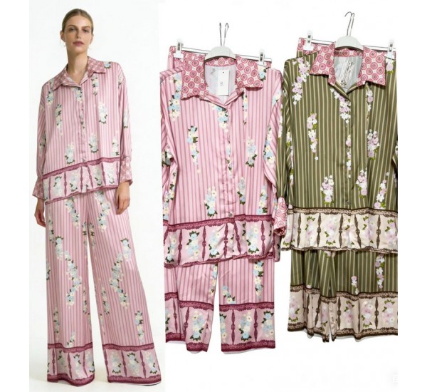 Костюм женский, Сатен 1 шт (оверсайз) AV4854_110419