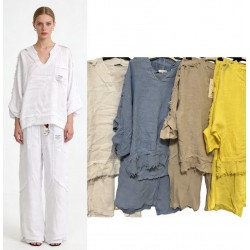 Костюм женский, Лён 1 шт (оверсайз) AV4854_110407