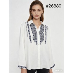 Блуза жіноча, Льон 1 шт (оверсайз) AV4854_26889