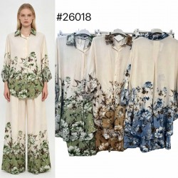 Костюм женский, Лён 1 шт (оверсайз) AV4854_26018