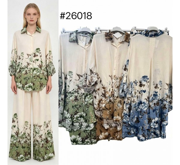 Костюм жіночий, Льон 1 шт (оверсайз) AV4854_26018