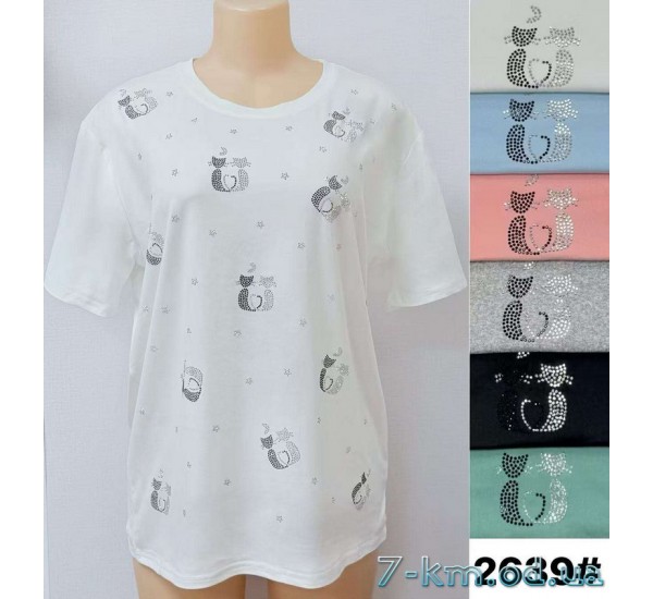 Футболка женская, стрейч/коттон 6 шт (3/4XL) BL3149_2639