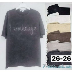 Футболка варёнка женская, хлопок 6 шт (3/4XL) BL3149_2626