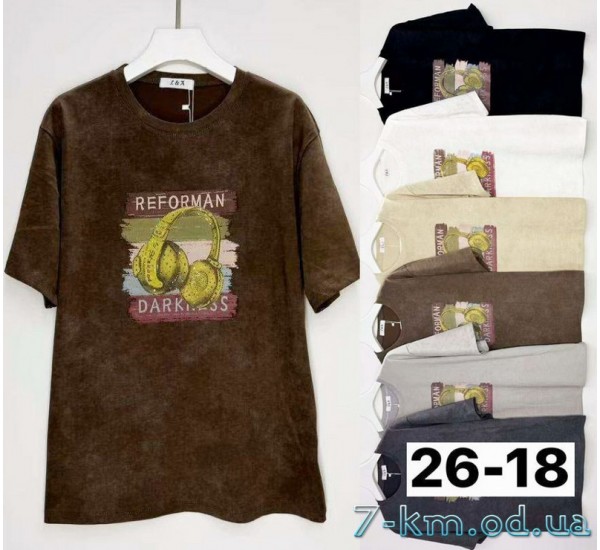 Футболка варёнка женская, хлопок 6 шт (3/4XL) BL3149_2618