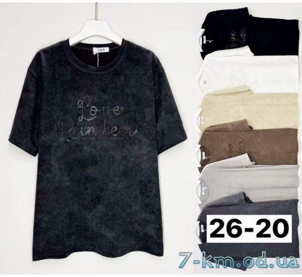 Футболка варенка жіноча, бавовна 6 шт (3/4XL) BL3149_2620