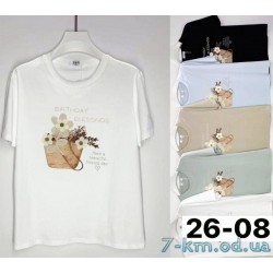 Футболка женская, стрейч/коттон 6 шт (3/4XL) BL3149_2608