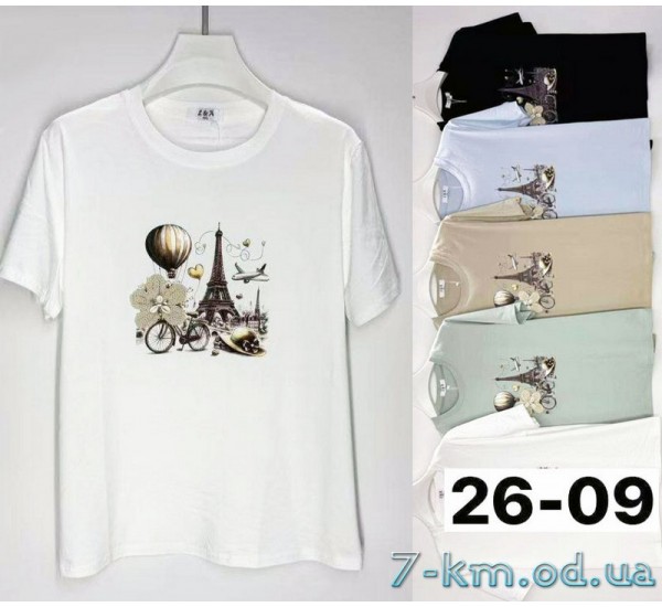 Футболка женская, стрейч/коттон 6 шт (3/4XL) BL3149_2609