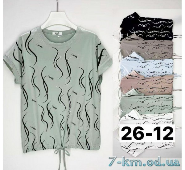 Футболка женская, стрейч/коттон 6 шт (3/4XL) BL3149_2612a