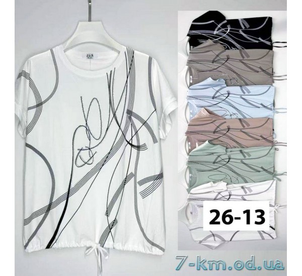 Футболка женская, стрейч/коттон 6 шт (3/4XL) BL3149_2613a