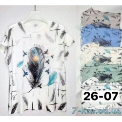 Футболка женская, жатка 6 шт (3/4XL) BL3149_2607