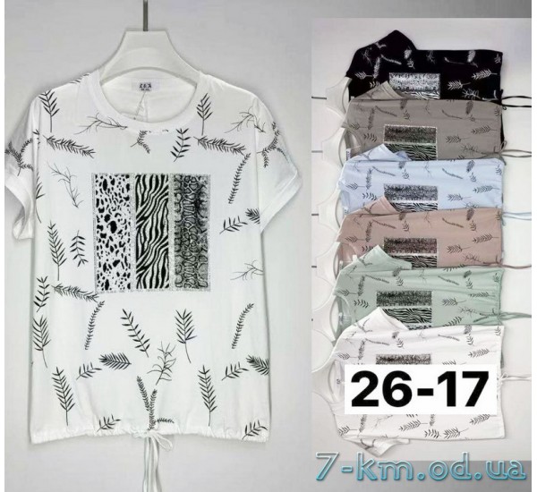 Футболка женская, стрейч/коттон 6 шт (5/6XL) BL3149_2617b