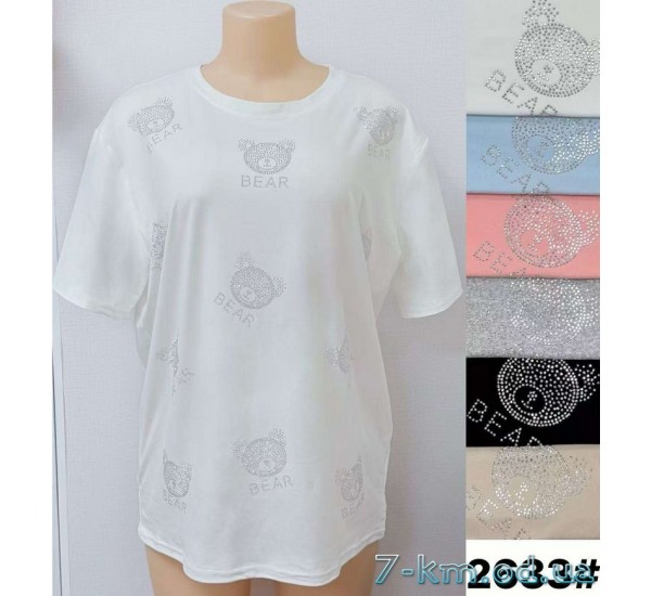 Футболка женская, стрейч/коттон 6 шт (3/4XL) BL3149_2633