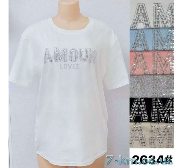 Футболка женская, стрейч/коттон 6 шт (3/4XL) BL3149_2634