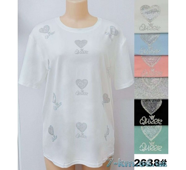 Футболка женская, стрейч/коттон 6 шт (3/4XL) BL3149_2638