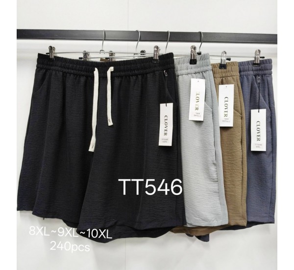 Шорты женские 6 шт (8-10XL) шёлк DLD_546