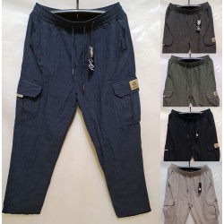 Спорт штани чоловічі 5 шт (3-7XL) льон DLD_FK3011