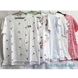 Футболка женская, стрейч/коттон 5 шт (50-56 р) DLD_9195-5