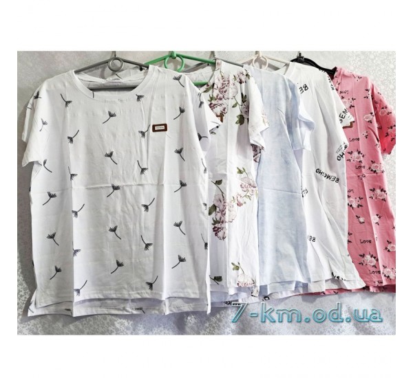 Футболка женская, стрейч/коттон 5 шт (50-56 р) DLD_9195-5