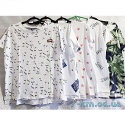 Футболка женская, стрейч/коттон 5 шт (50-56 р) DLD_9195-1