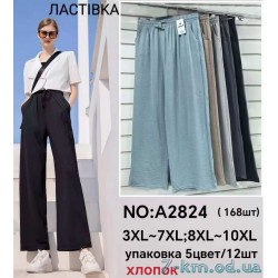 Штани жіночі, жатка 6 шт (3-10XL) DLD_A2824