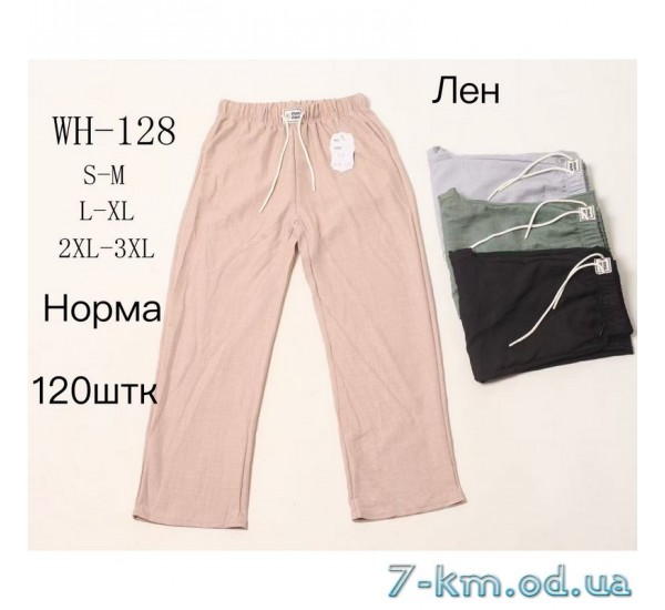 Штани жіночі, льон 6 шт (S-3XL) DLD_WH-128