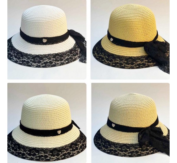 Капелюх жіночий 5 шт (58-59 р) paper HLP_2-10