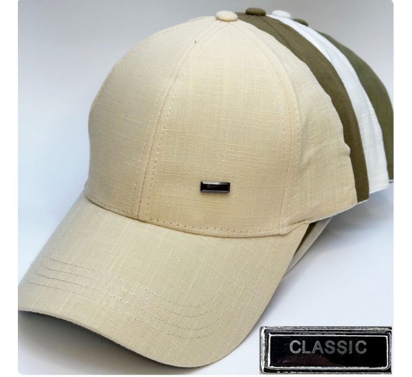 Бейсболка чоловіча 5 шт (57-58 р) льон HLP_060325