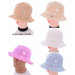 Капелюх жіночий 5 шт (58-59 р) шовк HLP_1-17