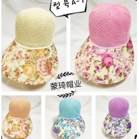 Капелюх-капор жіночий 5 шт (56-58 р) коттон HLP_A-7