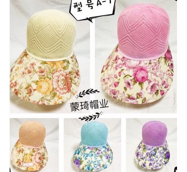 Капелюх-капор жіночий 5 шт (56-58 р) коттон HLP_A-7