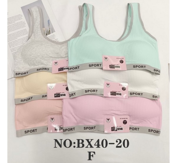 Топ для девочек 12 шт (10-12 лет) рубчик KiE_BX40-20F