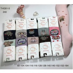 Колготи дитячі 12 шт (92-164 см) бавовна KiE_T-K301-5