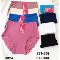 Труси жіночі 12 шт (3-4XL) бамбук KiE_8824