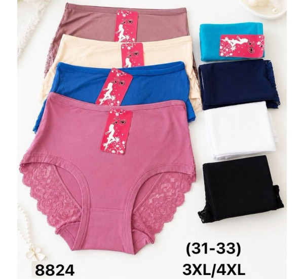Труси жіночі 12 шт (3-4XL) бамбук KiE_8824