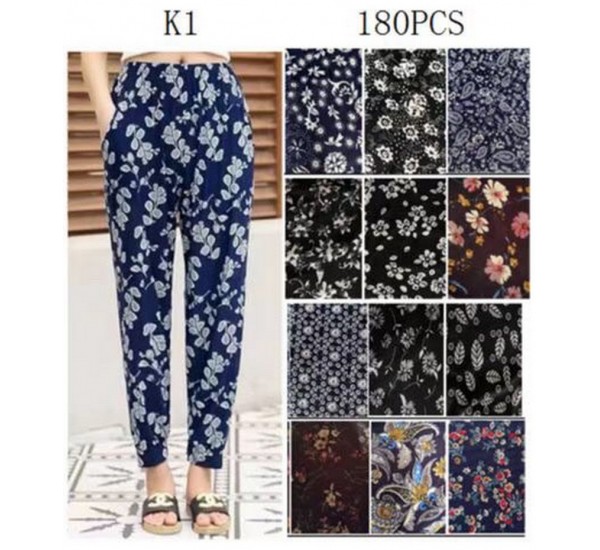 Штани жіночі, 12 шт (батал) бамбук KiE_K1