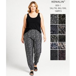 Штани жіночі, 12 шт (5-10XL) бамбук KiE_009-1