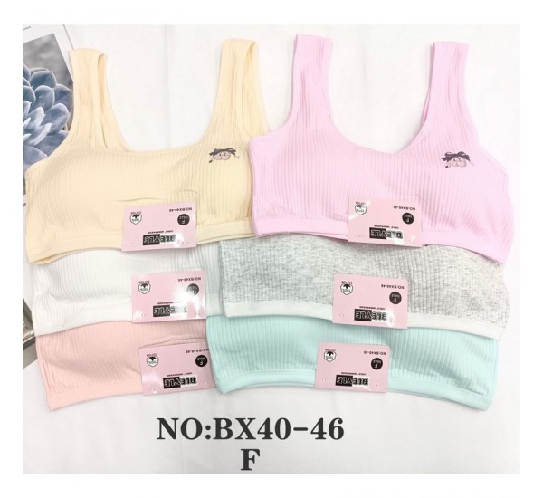 Топ для девочек 12 шт (10-12 лет) рубчик KiE_BX40-46F