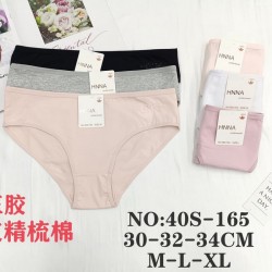 Труси жіночі 12 шт (M-XL) коттон KiE_40s-165