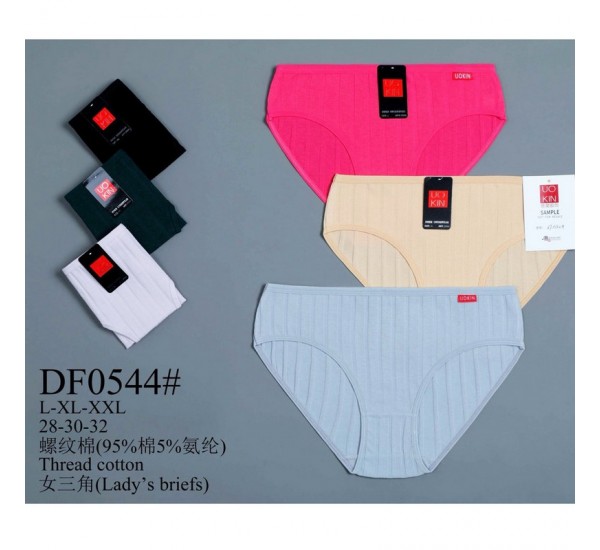 Труси жіночі 12 шт (L-2XL) рубчик KiE_DF0544