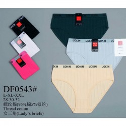 Труси жіночі 12 шт (L-2XL) рубчик KiE_DF0543