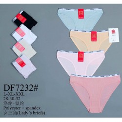 Труси жіночі 12 шт (L-2XL) поліестер KiE_DF7232