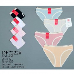 Труси жіночі 12 шт (L-2XL) поліестер KiE_DF7222