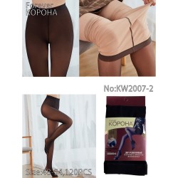 Колготи жіночі 1800DEN 12 шт (48-54 р) термо KiE_KW2007-2