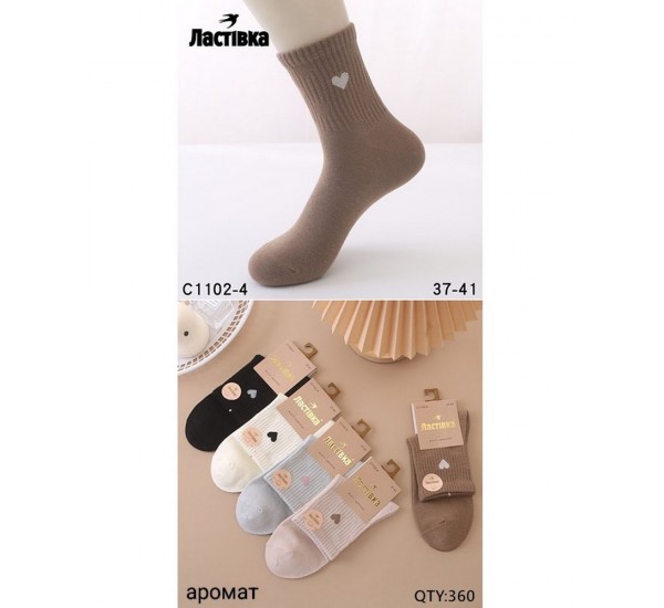 Шкарпетки жіночі 10 шт (37-41 р) коттон KiE_C1102-4