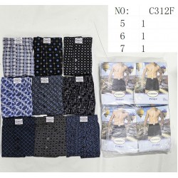 Трусы мужские 12 шт (5-7XL) коттон KiE_C312F