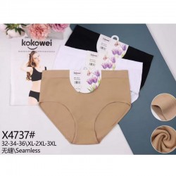 Трусы женские Батал 12 шт (1-3XL) полиестер KiE_X4737