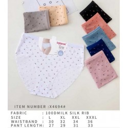 Трусы женские Батал 12 шт (L-3XL) рубчик KiE_X4694