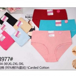 Трусы женские Батал 12 шт (1-3XL) коттон KiE_3977